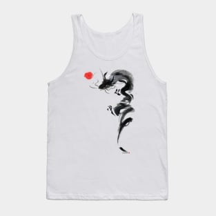 dragon and the red sun Tank Top